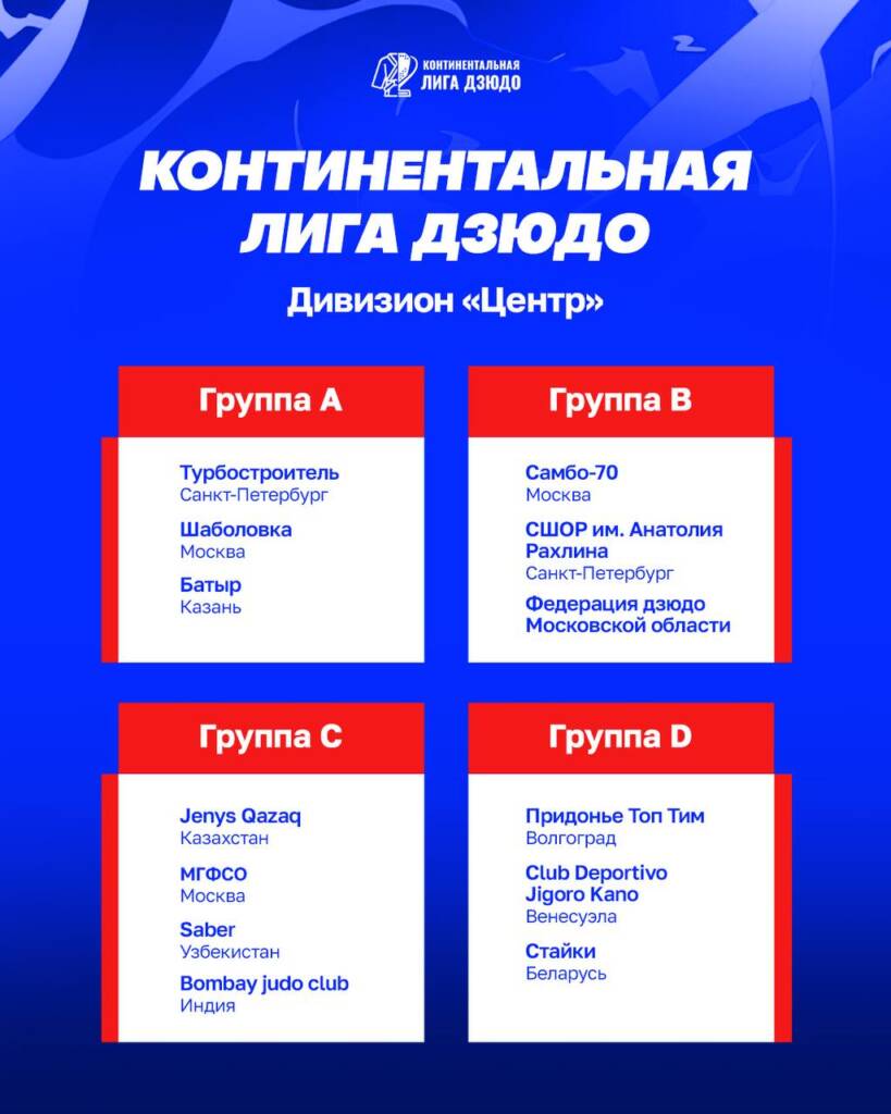 Континентальная лига дзюдо изображение 2 Континентальная лига дзюдо изображение 1